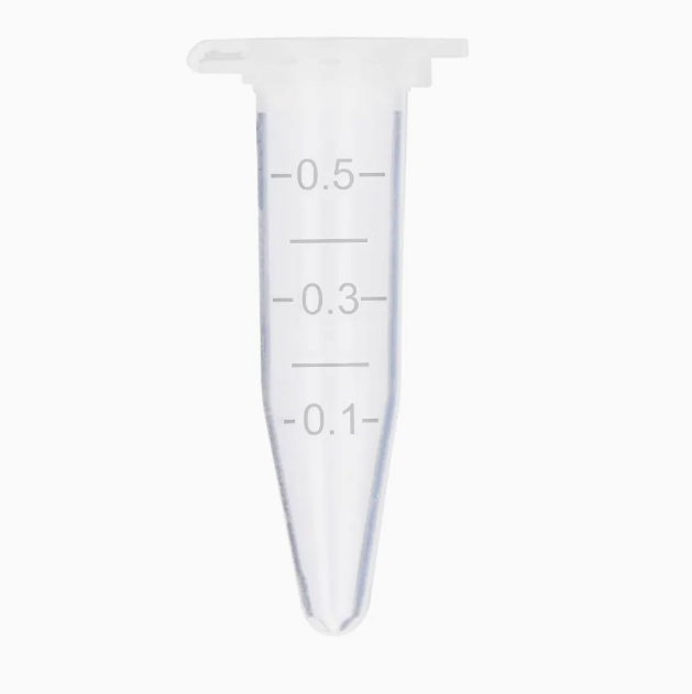 Мікропробірка Sente-Lab 0,5 мл, ПП, з пласкою кришкою, вільні від ДНКзи і РНКзи, ДНК, та Пірогенів, для IVD